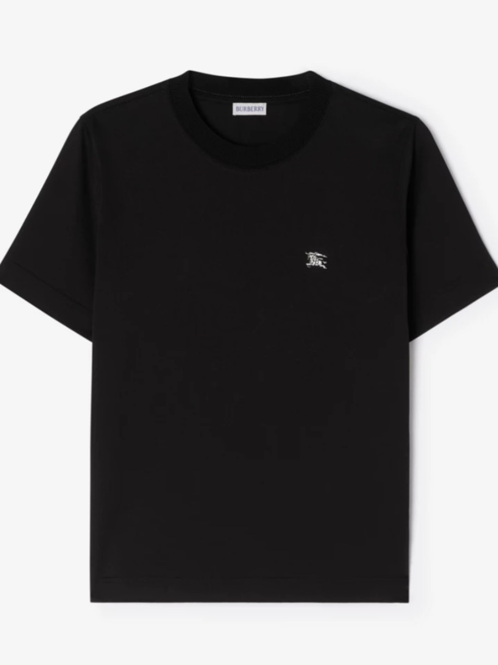 NWT Burberry Knight Jewel Crystal EKD Cotton T-Shirt Black Women’s M
